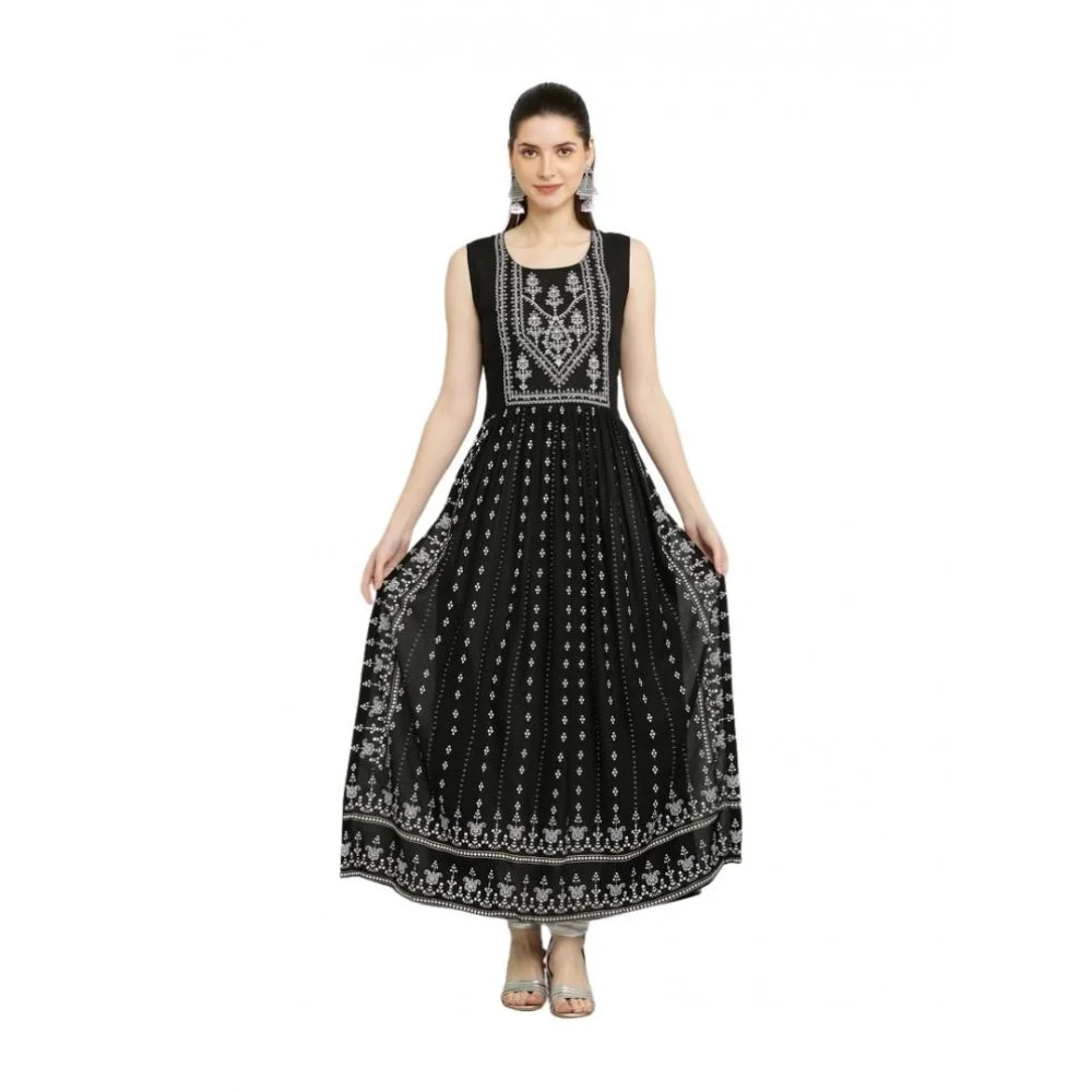 Women's Casual Rayon Sleeveless Kurti