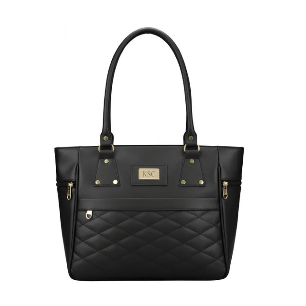 Women's PU Leather Solid Shoulder Zipper Handbag