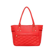 Women's PU Leather Solid Shoulder Zipper Handbag