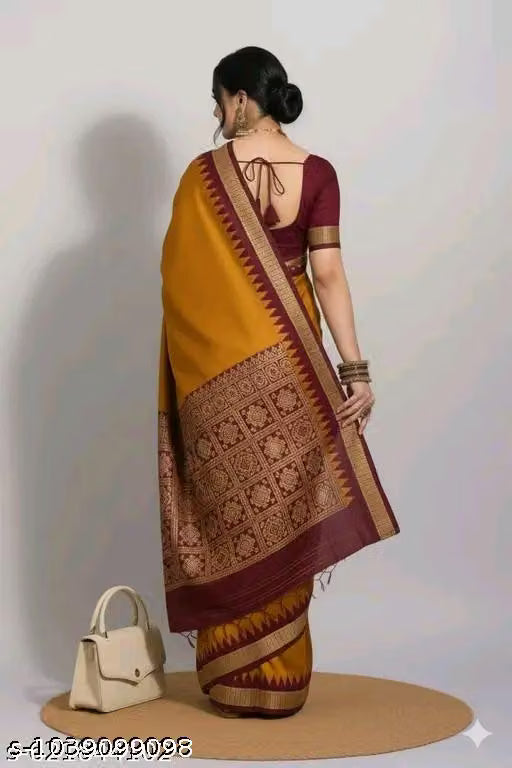 Sambhalpuri anchal papa silk saree with blouse 